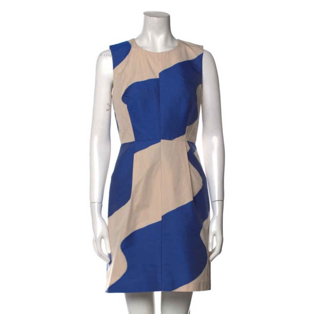 Milly Blue and Tan Dress